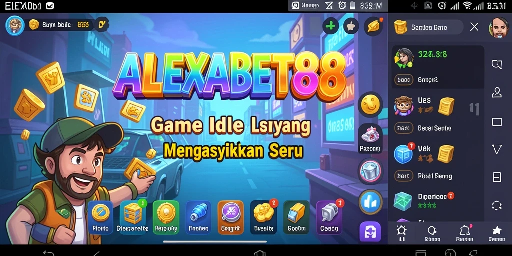 Tampilan gameplay ALEXABET88 yang menggambarkan suasana santai dan menyenangkan.