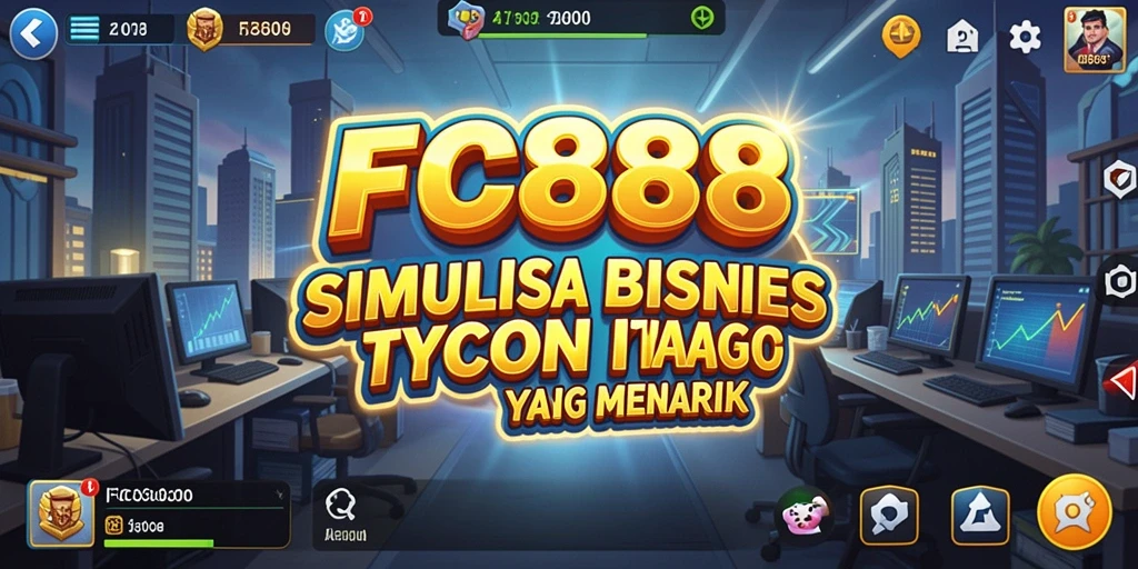 Tampilan gameplay FC888 menampilkan simulasi bisnis yang menyenangkan.