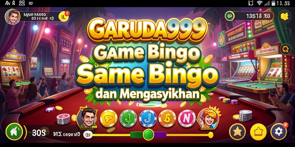 Tampilan menarik gameplay Bingo di GARUDA999.