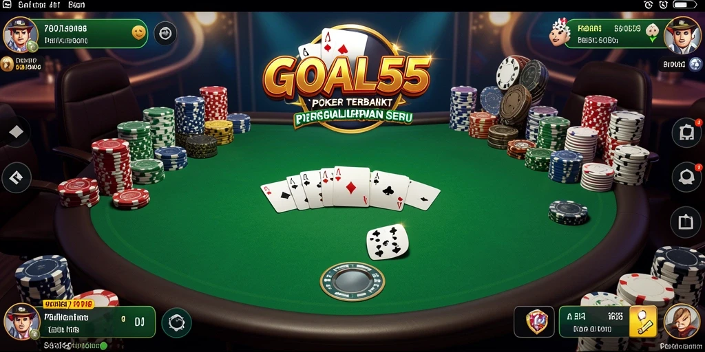 Tampilan menakjubkan gameplay poker di GOAL55.