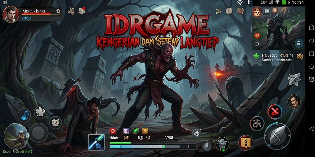 Screenshot menegangkan dari gameplay IDRGAME yang penuh kengerian.