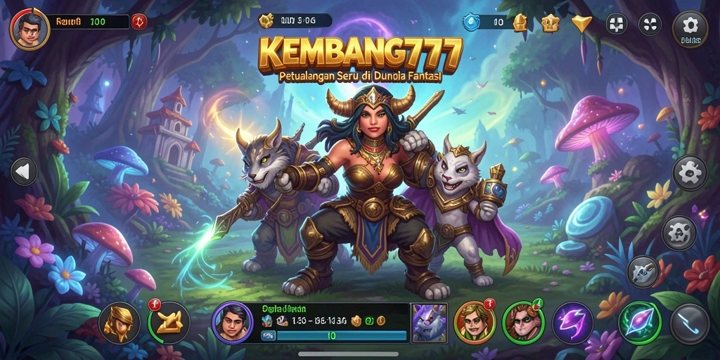 Tampilan menakjubkan dari gameplay KEMBANG777 dengan dunia petualangan yang luas.