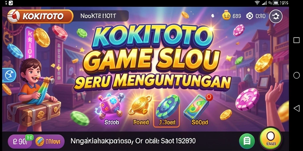 Tampilan gameplay KOKITOTO yang menarik dan penuh warna.