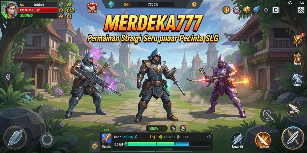 Tangkapan layar gameplay menarik dari MERDEKA777 yang menunjukkan aksi pertempuran.