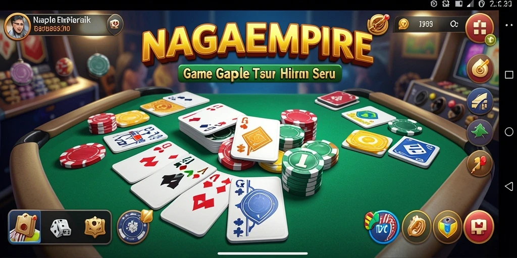 Tampilan menarik gameplay Gaple di NAGAEMPIRE