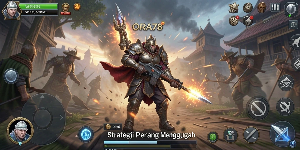 Screenshot gameplay ORA78 menampilkan strategi mendebarkan dalam pertempuran.