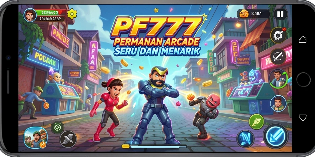 Screenshot utama PF777 menampilkan gameplay seru yang menantang.