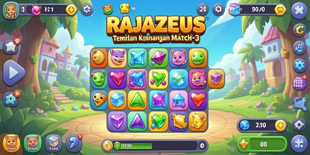Gameplay seru dengan grafis menawan di RAJAZEUS.