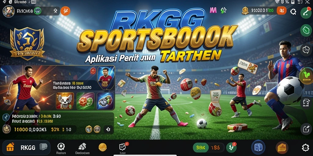 Tampilan gameplay Sportsbook RKGG dengan berbagai pilihan taruhan.