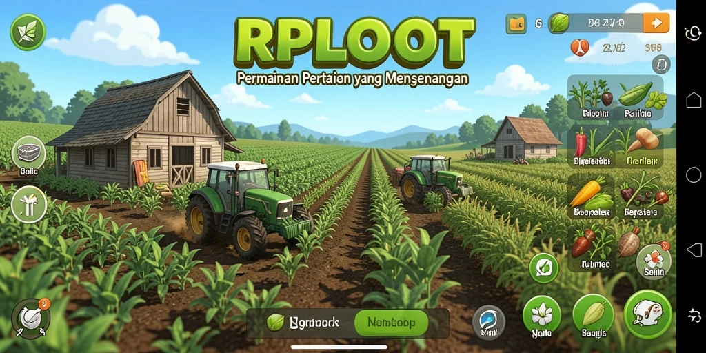 Tampilan gameplay seru dalam RPLOOT yang menarik.