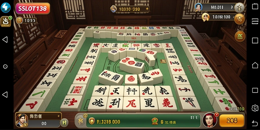 Screenshot gameplay menampilkan aksi mencocokkan ubin Mahjong yang menegangkan.