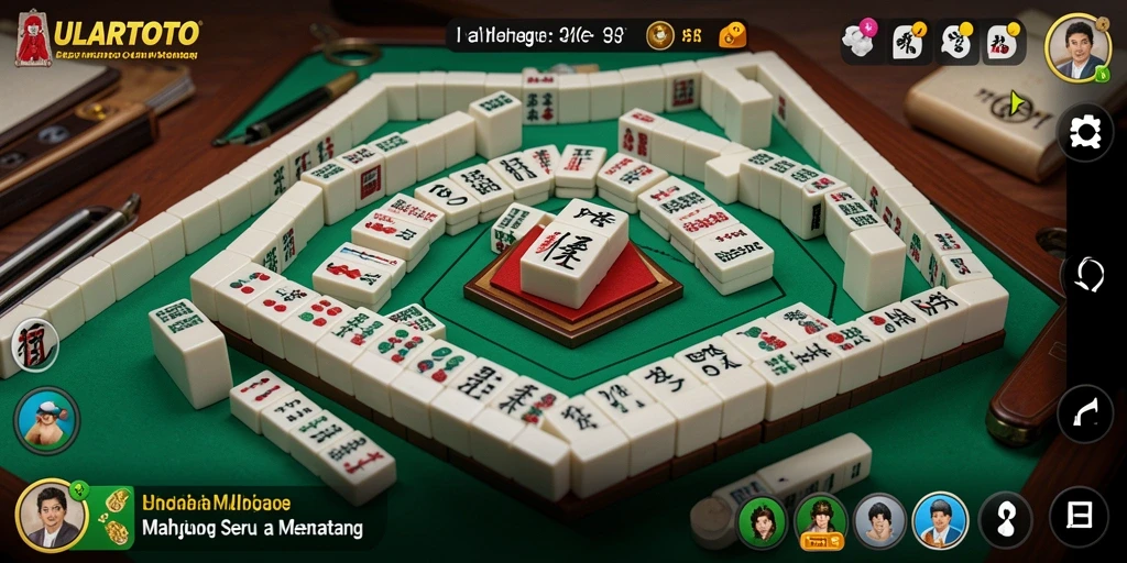 Tampilan gameplay ULARTOTO yang seru dan menantang dalam Mahjong.